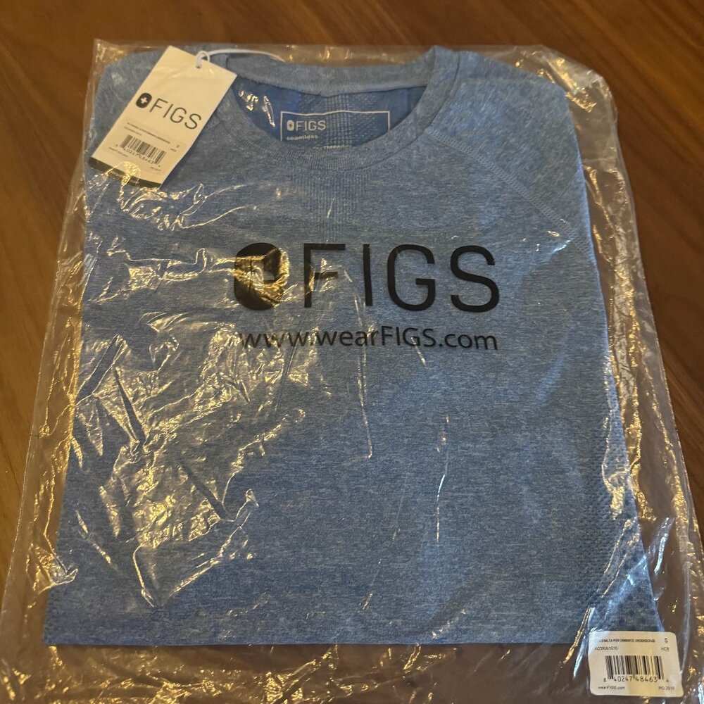 Figs Underscrub, light blue, Small NWT